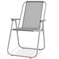 6-delige Tuinset staal en textileen grijs - thumbnail