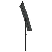 VidaXL Parasol met aluminium paal 180x110 cm antracietkleurig - thumbnail