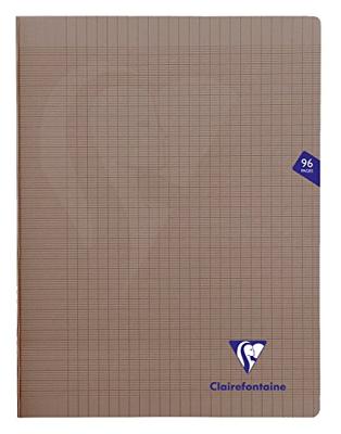 Clairefontaine schrift Mimesys voor ft A4+, 96 bladzijden, kaft in PP, seyès, grijs