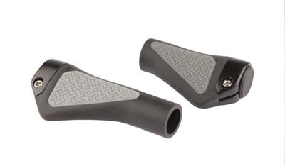 Mirage Fiets Handvatten - Comfortabel & Duurzaam - Zwart/Grijs