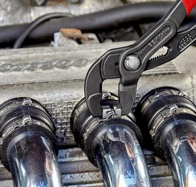 Knipex Slangklemtang Voor Klik-Klemmen | 180 mm Lengte | Anti-Slip | Kunststof Bekleed | Grijs Geatramenteerd - 85 51 180 C SB