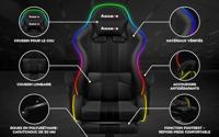 HUZARO FORCE 4.7 RGB MESH GAMING STOEL - thumbnail