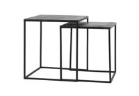 Bijzettafel Papel set van 2 antraciet - thumbnail