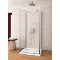 Douchecabine Lacus Giglio Evo 1 Klapdeur Helder Glas Chroom (alle maten x2 zijwanden) - thumbnail
