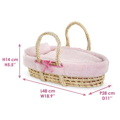 Corolle gevlochten mandenset set voor babypop - pluche