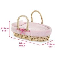 Corolle gevlochten mandenset set voor babypop - pluche - thumbnail