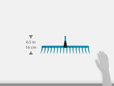 Gardena Combisystem Hark 16 Tanden 41 cm - Duurzame Tuinhark voor Bodembewerking