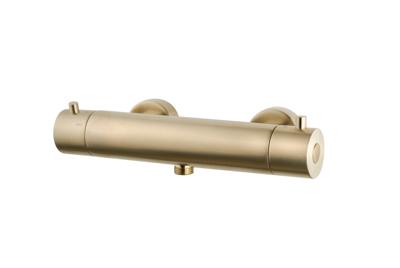 Wiesbaden Opbouw Douchethermostaat Cool Touch Geborsteld Messing