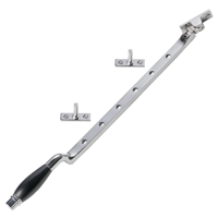 De Oude Deurklink Raamuitzetter - Deco glanzend nikkel - thumbnail