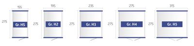 Biohort Highline H5 metalen tuinhuis 275x315x222 cm met dubbele deur- Plat dak- Metaal- Biohort - thumbnail