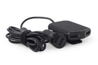 4-poorts USB lader voor in de auto (voor + achter), 9.6 A, black - thumbnail