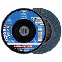 PFERD TOOLS 67785186 Lamellenschuurschijf Diameter 180 mm Boordiameter 22.23 mm RVS, Staal 10 stuk(s) - thumbnail
