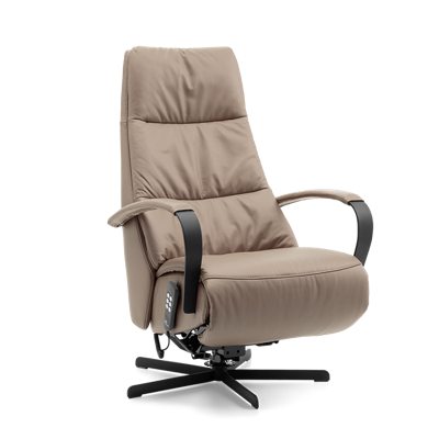 Sta-op Stoel E-100 Lichtbruin Leer