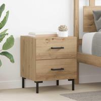 Nachtkastje 2 pcs Artisan Eiken 40 x 35 x 47,5 cm Bewerkt hout - thumbnail