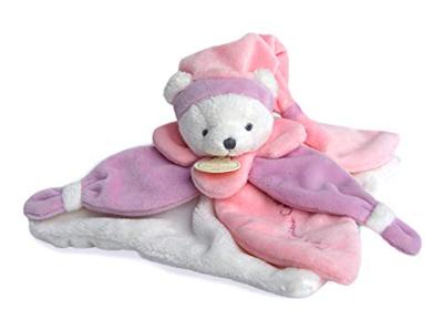 Vierkante teddybeerknuffel 24cm collector - DOUDOU ET COMPAGNIE rozen Vierkante teddybeerknuffel 24cm collector - DOUDOU ET COMPAGNIE rozen