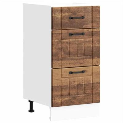 Onderkast Lucca bewerkt hout oud houtkleurig