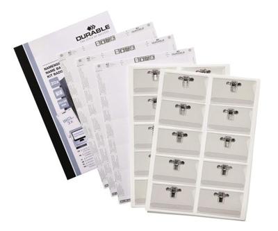 Badge durable met combiklem 54x90mm set 20st Badge durable met combiklem 54x90mm set 20st
