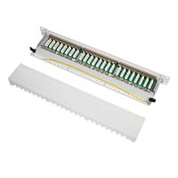 LogiLink NP0060 24 poorten Patchpaneel 483 mm (19) CAT 6A 1 HE Grijs - thumbnail