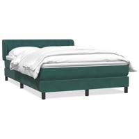 Boxspring met matras fluweel donkergroen 160x220 cm - thumbnail