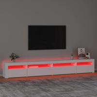 Tv-meubel met LED-verlichting 270x35x40 cm wit - thumbnail