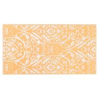 VidaXL Buitenkleed arakil 160x230 cm pp oranje en wit - thumbnail