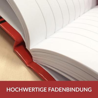 Notitieboek bantex zwart/rood a5 lijn 70gr 96vel | 6 stuks