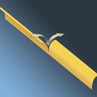 Kip PVC-beschermband | geel | lengte 33 m | breedte 50 mm wiel | 6 stuks - 318-15 318-15 - thumbnail