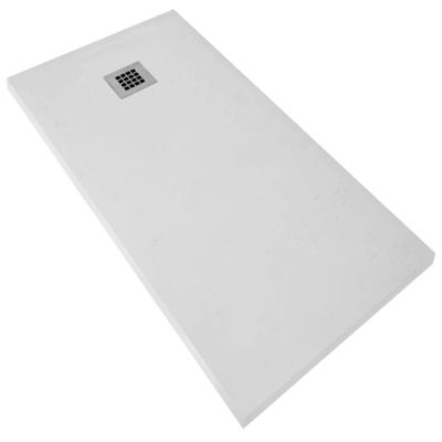 Douchebak Aquasplash Renovi 160x90x3 cm Composietsteen Mat Wit Aquasplash Douchebak Aquasplash Renovi 160x90x3 cm Composietsteen Mat Wit Aquasplash