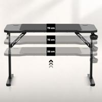 Huzaro Hero 2.6 gaming bureau Zwart - thumbnail