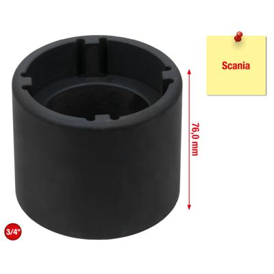 3/4-sleufmoersleutel met 4 pennen voor Scania, binnentap Ø 58 mm KS Tools 460.1515
