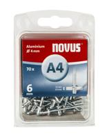 Novus Blindklinknagel A4 X 6mm | Alu SB | 70 stuks - 045-0031 045-0031 - thumbnail