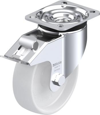 Blickle LK-PO 125G-1-FI Zwenkwiel met rem Wieldiameter: 125 mm Draagvermogen (max.): 300 kg 1 stuk(s) Blickle LK-PO 125G-1-FI Zwenkwiel met rem Wieldiameter: 125 mm Draagvermogen (max.): 300 kg 1 stuk(s)