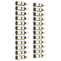 Wijnrekken 2 st voor 12 flessen wandmontage ijzer wit - thumbnail