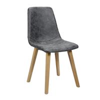 Eetkamerstoel 'Kent' Wax / PU, kleur zwart - thumbnail