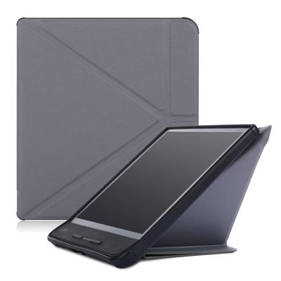 Lunso - sleepcover origami hoes - Kobo Forma - Grijs