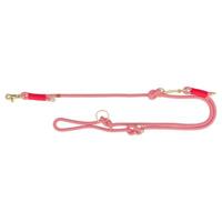 TRIXIE HONDENRIEM SOFT ROPE VERSTELBAAR ROOD / CREME 200X0,6 CM - thumbnail