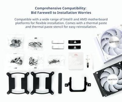 Montech Hyper Flow 240 ARGB Zwart Montech Hyper Flow 240 ARGB Zwart