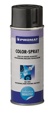 Promat/Tecwerk Kleurspray | diepzwart | hoogglanzend | RAL 9005 | 400 ml | spuitbus - 4000354210