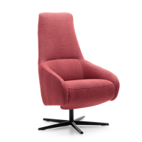 Relaxstoel A-100 Roze Stof - thumbnail