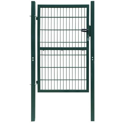VidaXL Poort dubbelstaafmat (enkel) 106x190 cm groen