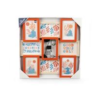 Fotolijsten GiftDecor 411408B Multicolour Metaal Hout MDF (6 Stuks) - thumbnail