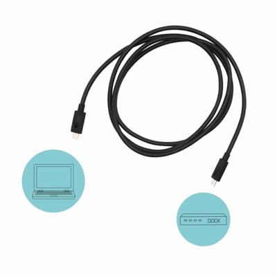 i-tec TB3CBL150CM USB-C-kabel USB-C stekker 1.50 m Zwart