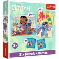 Puzzel Stitch 30 En 48 Stukjes En Memory - thumbnail