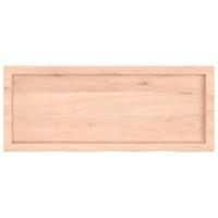 VidaXL Wastafelblad 100x40x(2-6) cm onbehandeld massief hout - thumbnail