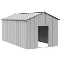 VidaXL Hondenhok met dak 114x202x101 cm gegalvaniseerd staal - thumbnail
