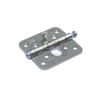 Dulimex Kogellagerscharnier ronde hoeken SKG**® 89x89 mm verzinkt - thumbnail