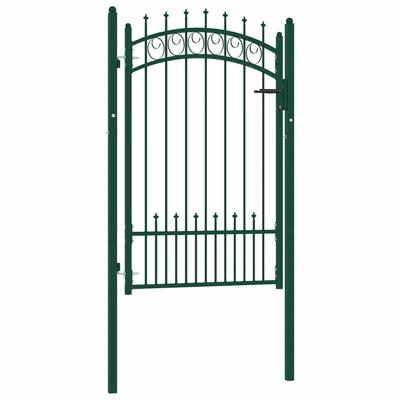 VidaXL Hekpoort emmen met stalen pinnen 104x117 cm groen VidaXL Hekpoort emmen met stalen pinnen 104x117 cm groen