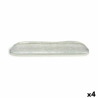 Serveerschaal Vivalto 231147 Oasis Transparant Glas 18 x 2 x 47 cm (4 Stuks)