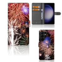 Samsung Galaxy S23 Ultra | Wallet Case | met Pasjes | Vuurwerk - thumbnail
