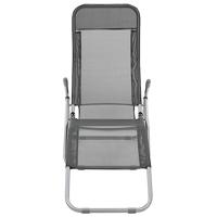 Ligbedden inklapbaar 2 st textileen antraciet - thumbnail